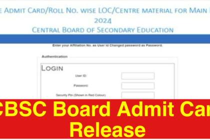 CBSC Board Admit Card Release